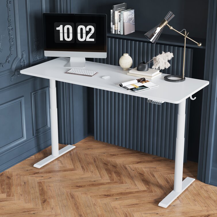 Inbox Zero Height Adjustable Standing Desk Wayfair